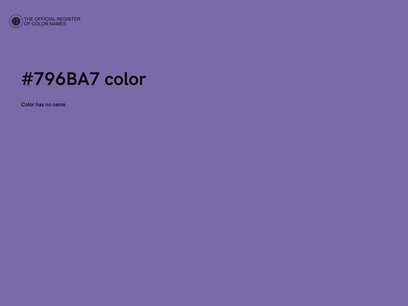 #796BA7 color image