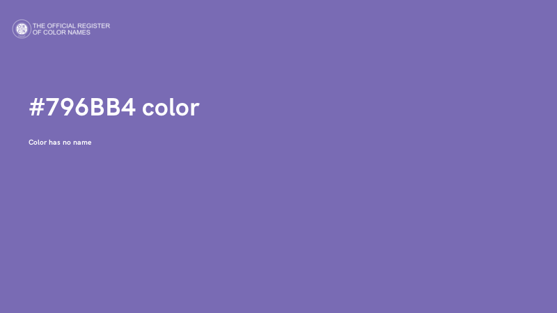 #796BB4 color image