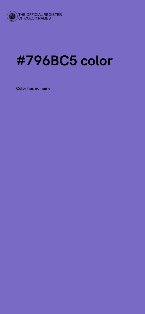 #796BC5 color image