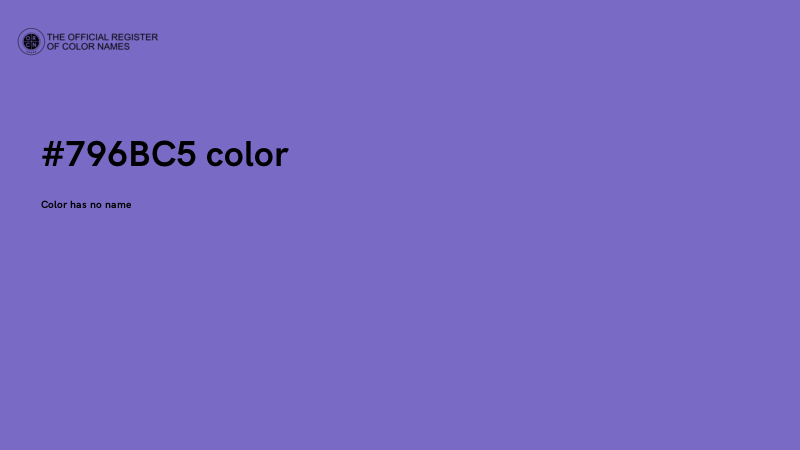 #796BC5 color image