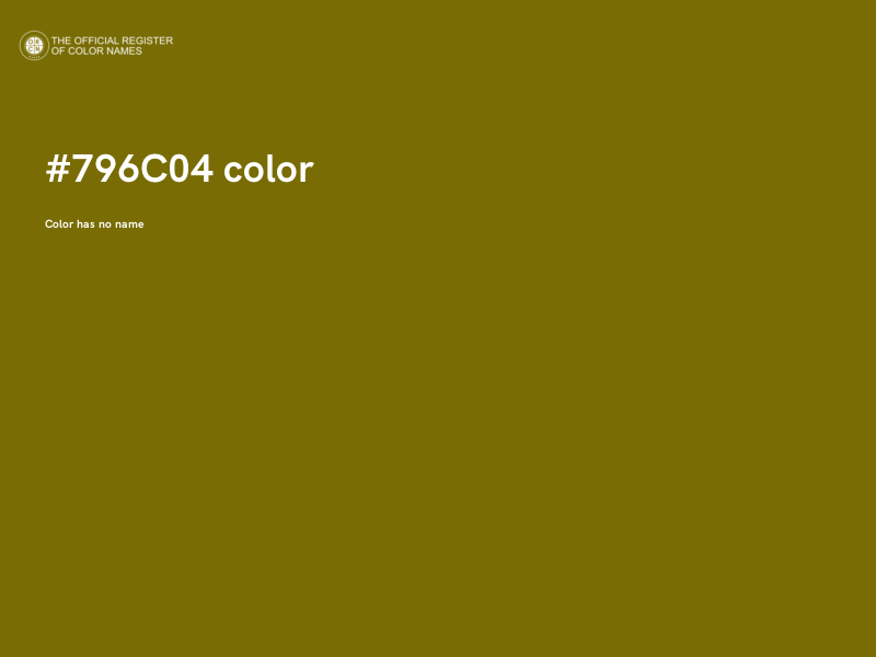 #796C04 color image