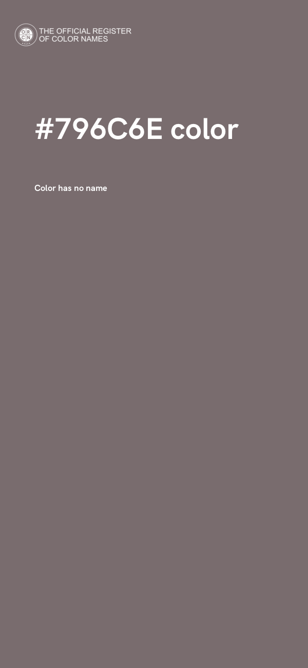 #796C6E color image