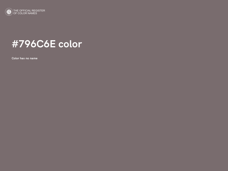#796C6E color image