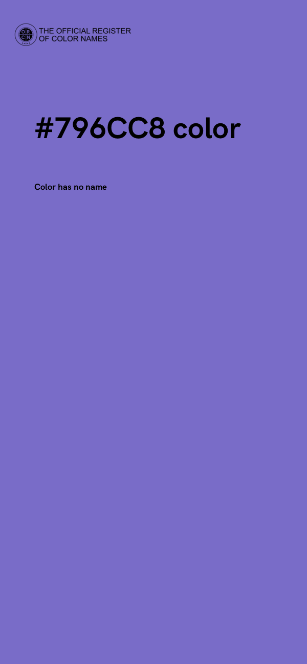 #796CC8 color image