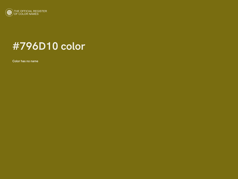 #796D10 color image