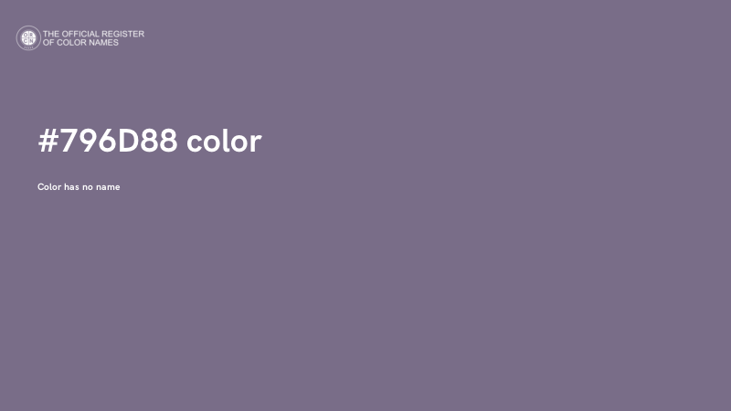 #796D88 color image