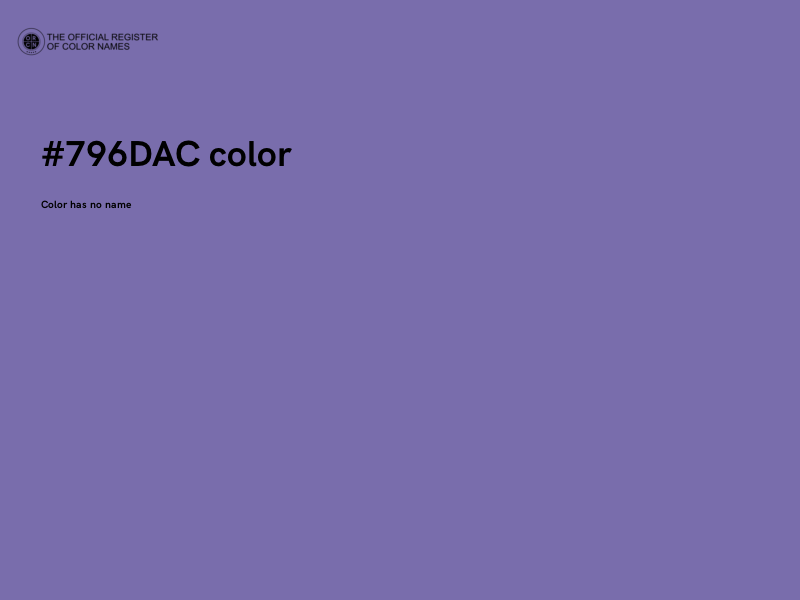 #796DAC color image