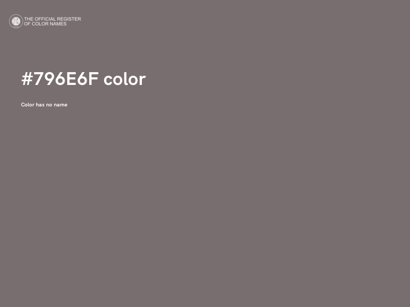 #796E6F color image