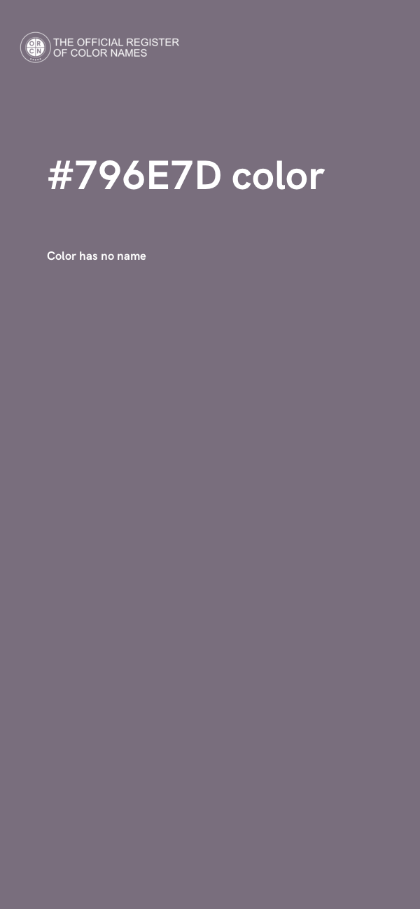 #796E7D color image