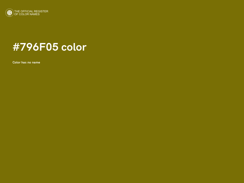#796F05 color image
