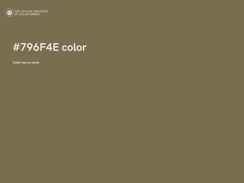 #796F4E color image