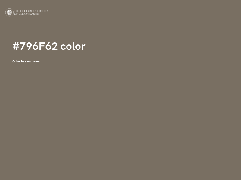 #796F62 color image