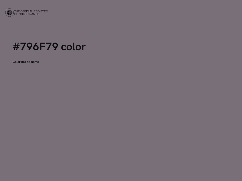 #796F79 color image