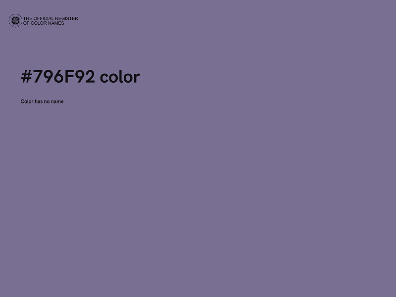 #796F92 color image