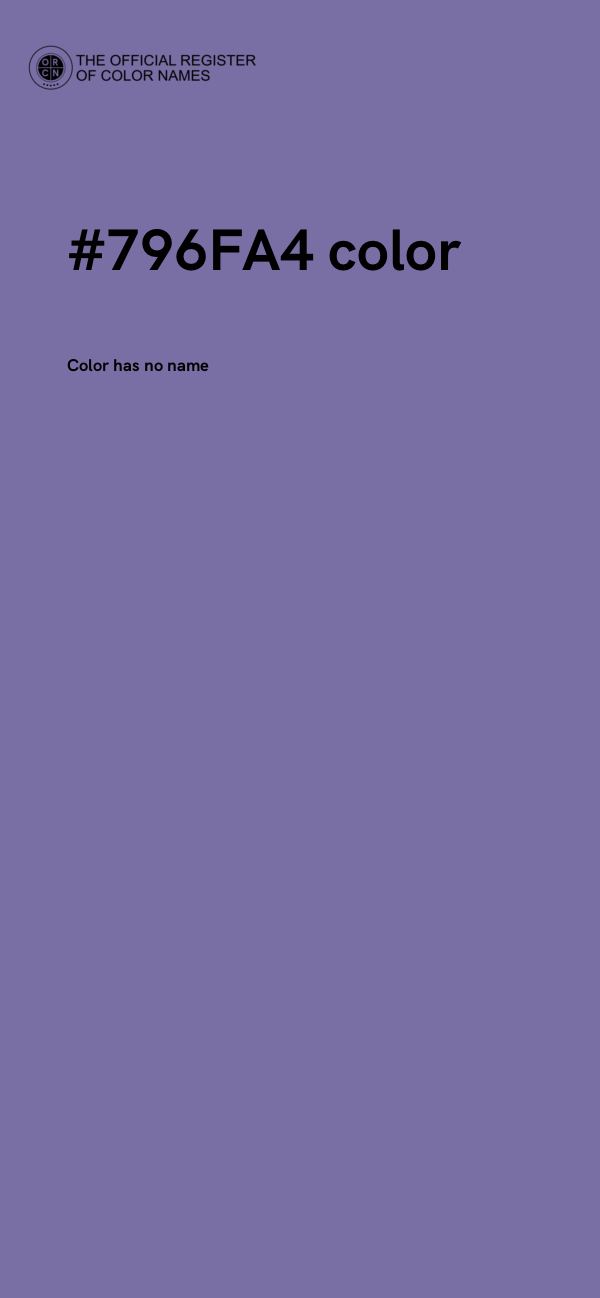 #796FA4 color image