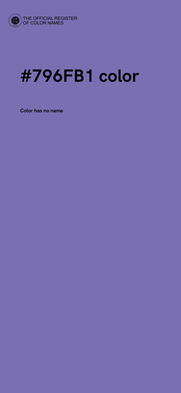 #796FB1 color image