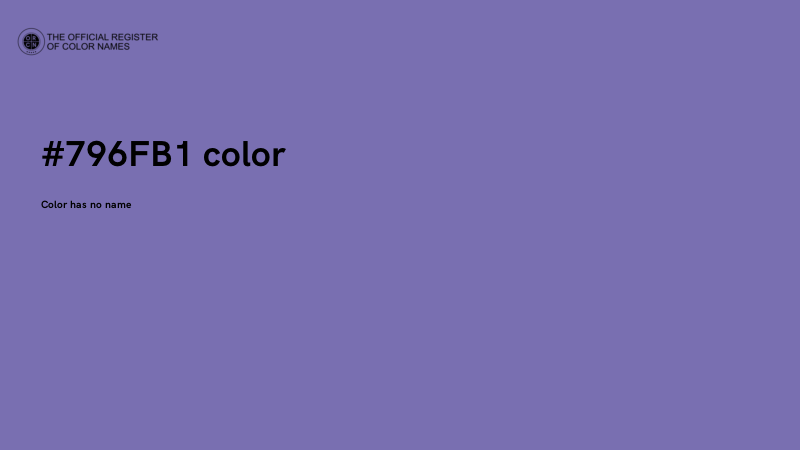 #796FB1 color image