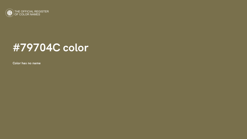 #79704C color image