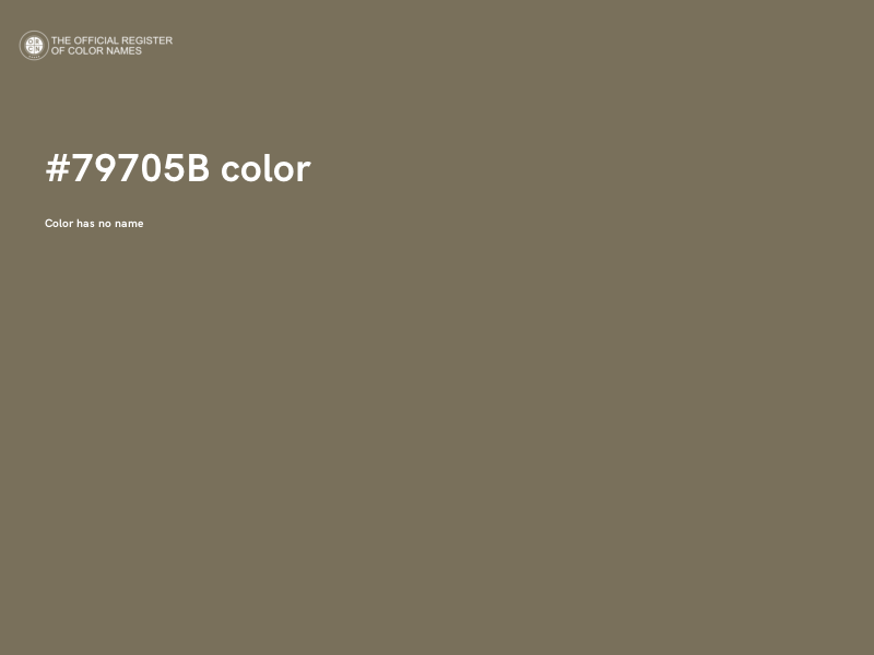 #79705B color image