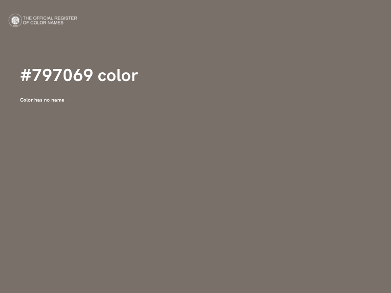 #797069 color image