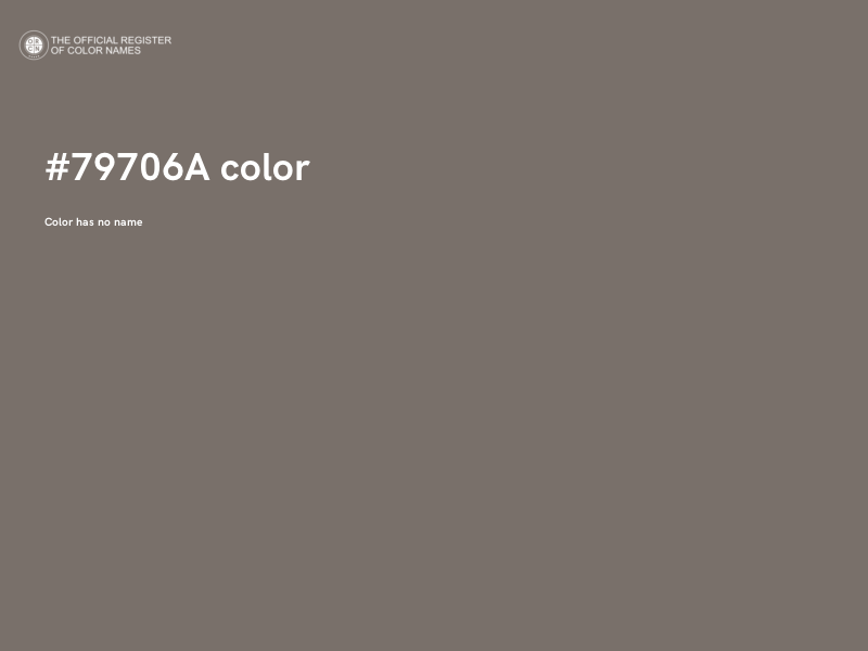 #79706A color image
