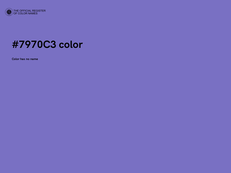 #7970C3 color image