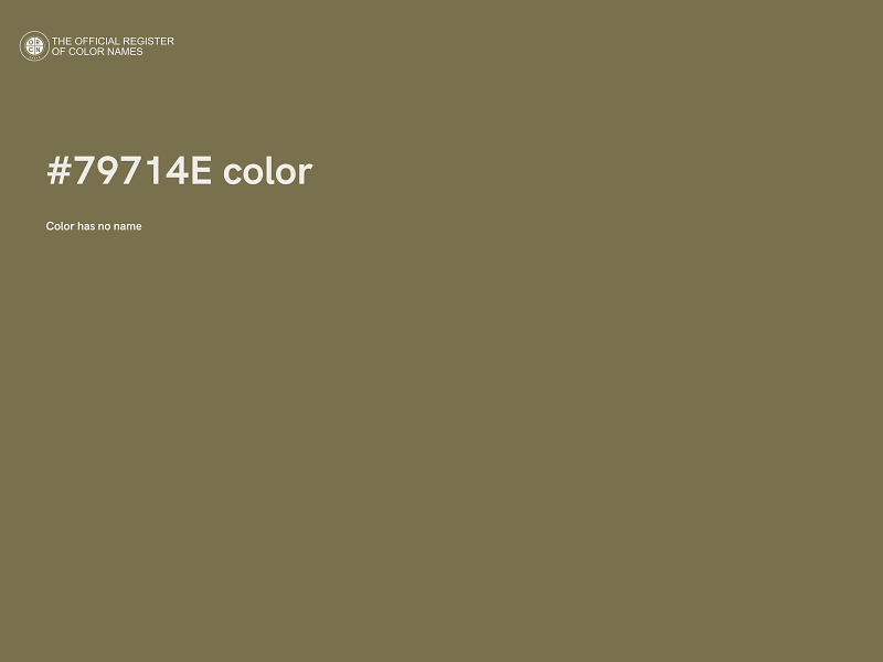 #79714E color image