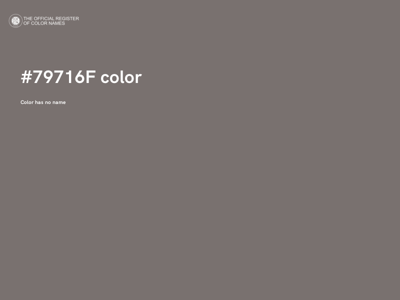 #79716F color image