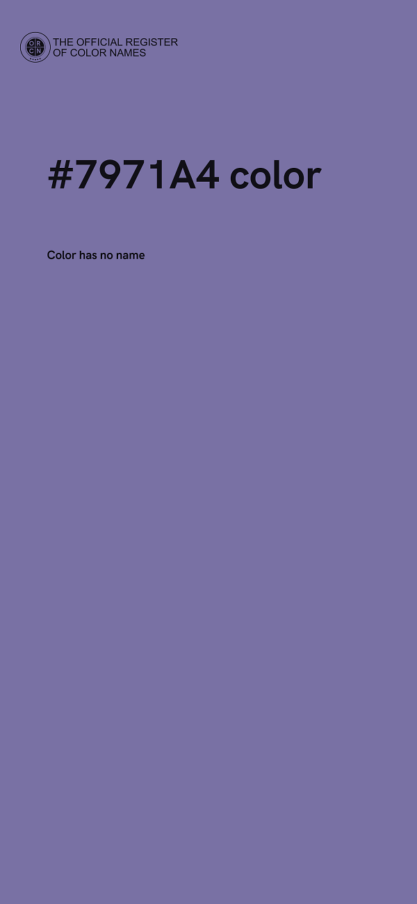 #7971A4 color image