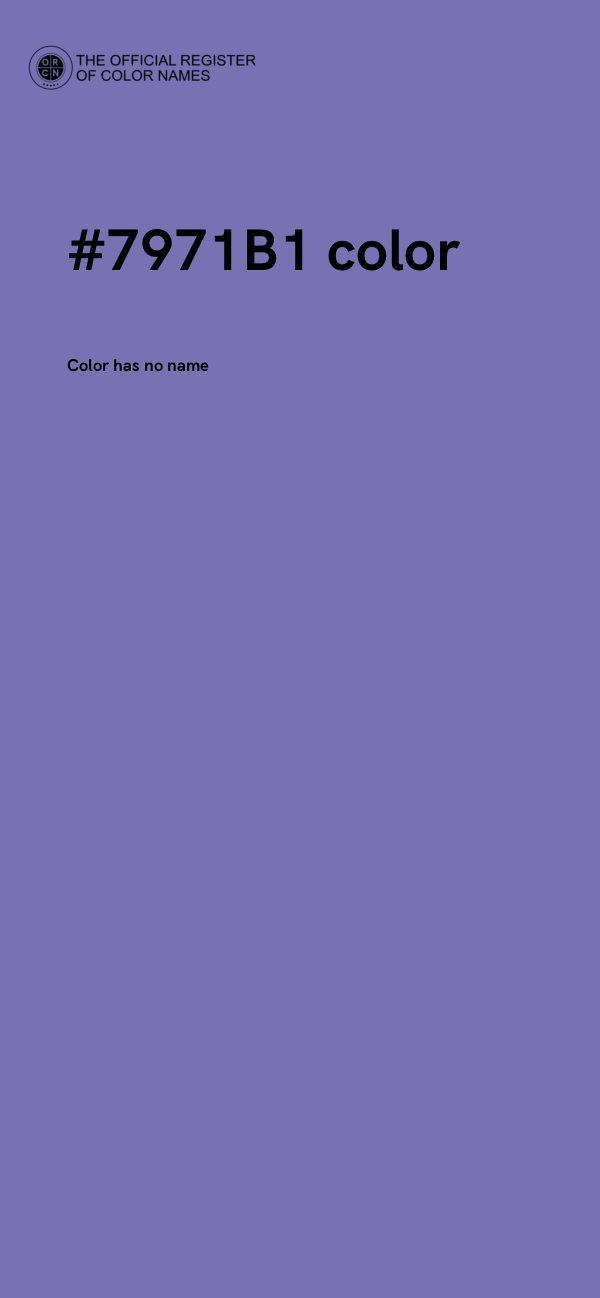#7971B1 color image