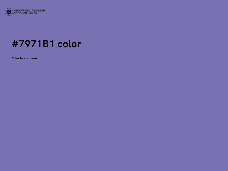 #7971B1 color image
