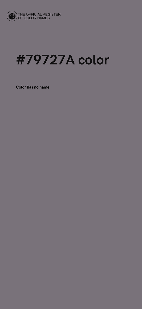#79727A color image