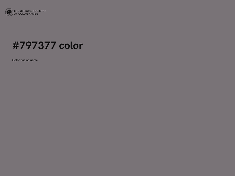 #797377 color image