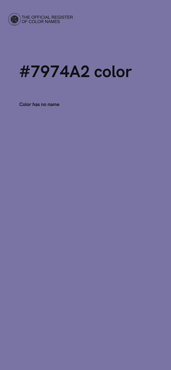 #7974A2 color image