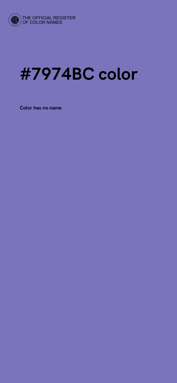 #7974BC color image