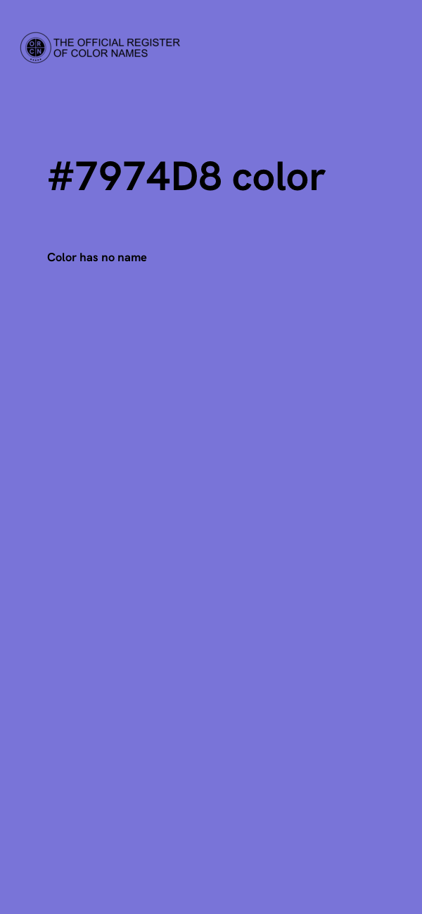 #7974D8 color image