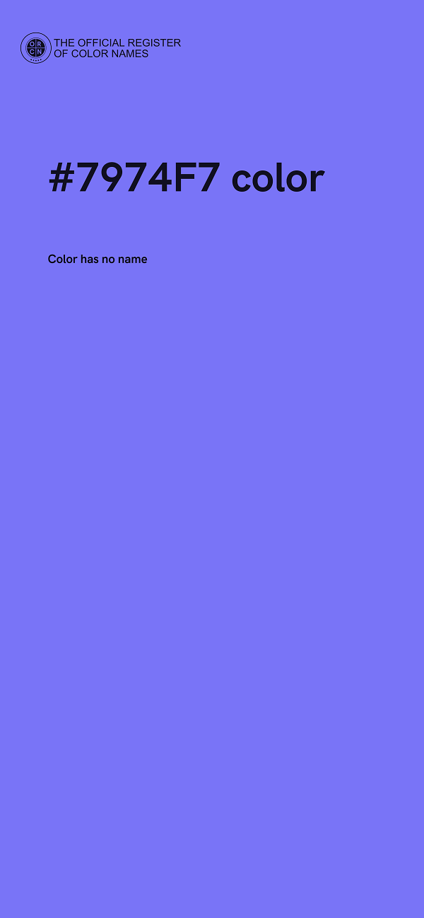 #7974F7 color image