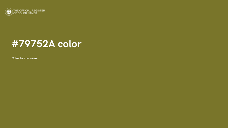 #79752A color image