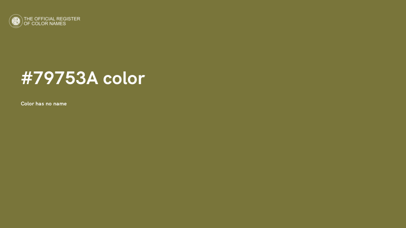 #79753A color image