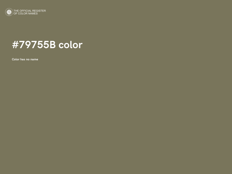 #79755B color image
