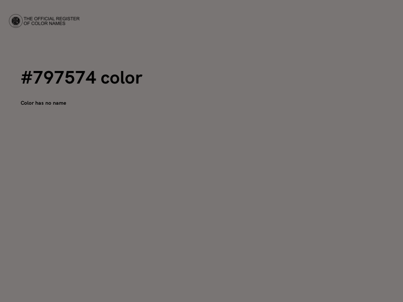 #797574 color image