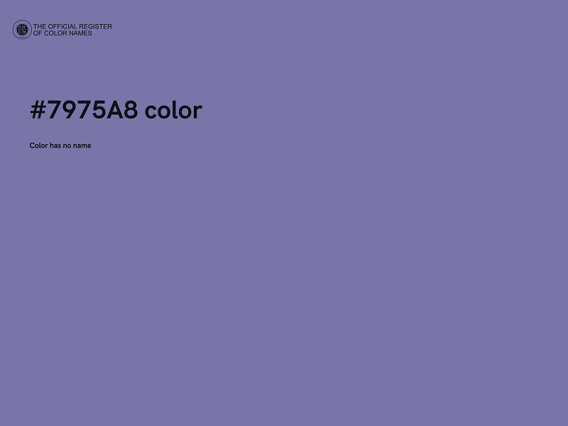 #7975A8 color image