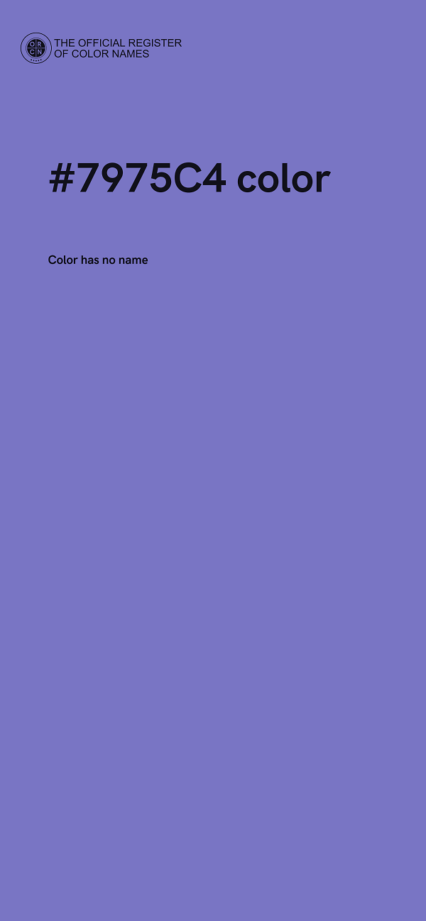 #7975C4 color image