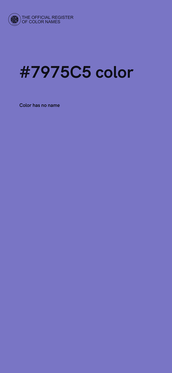 #7975C5 color image