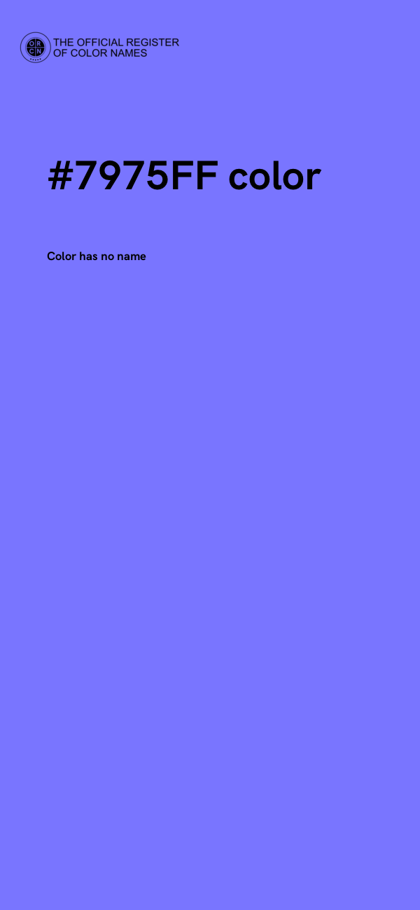 #7975FF color image