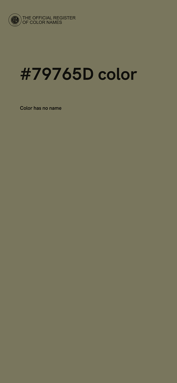 #79765D color image