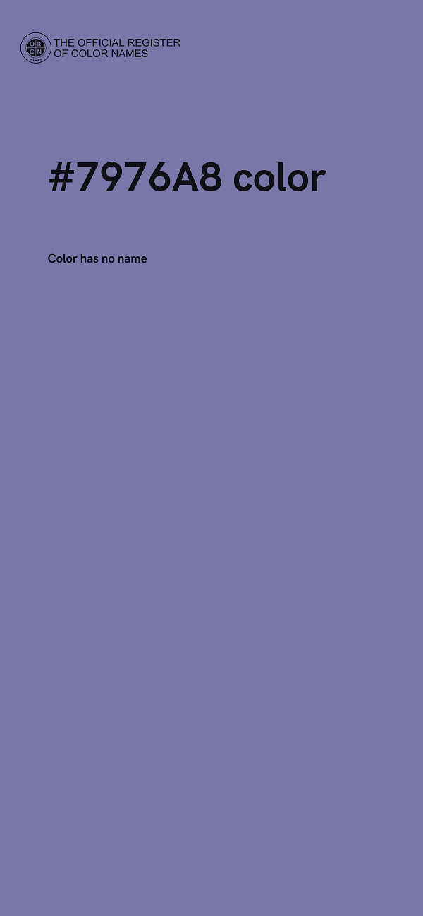 #7976A8 color image