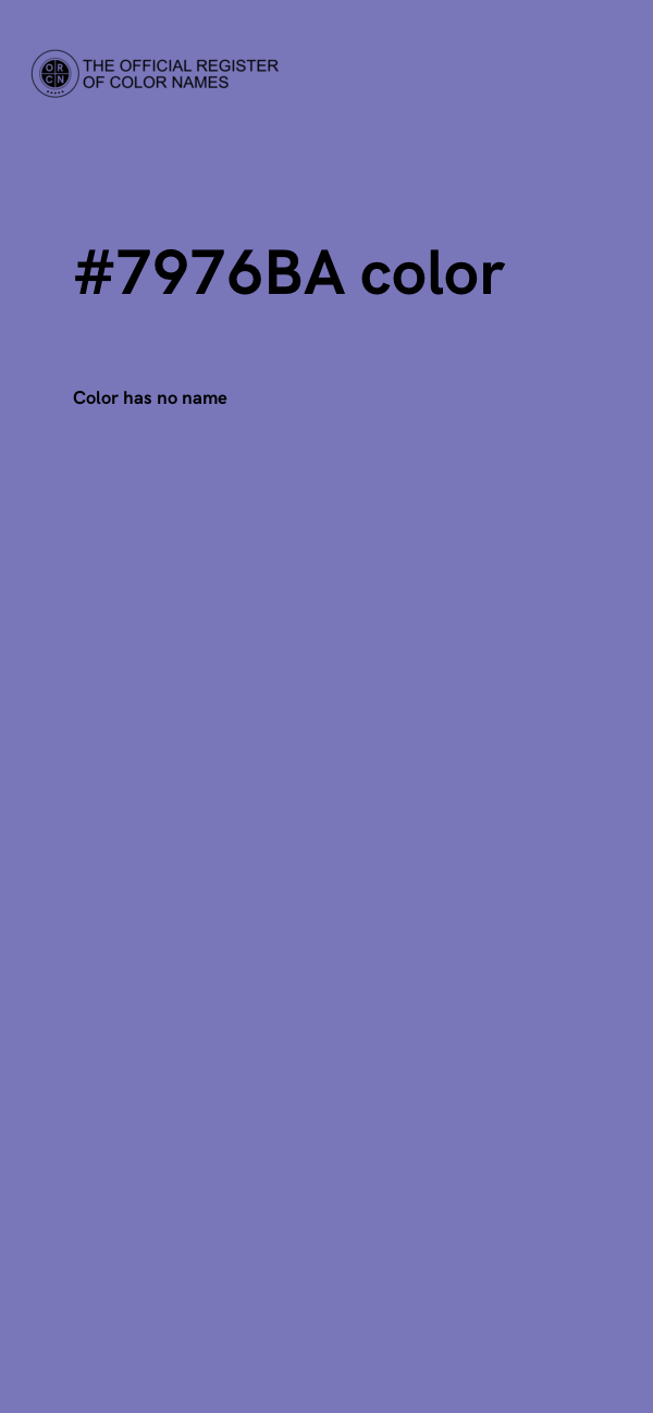 #7976BA color image