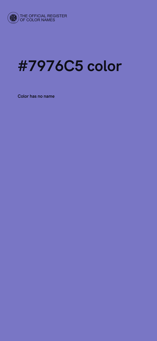 #7976C5 color image