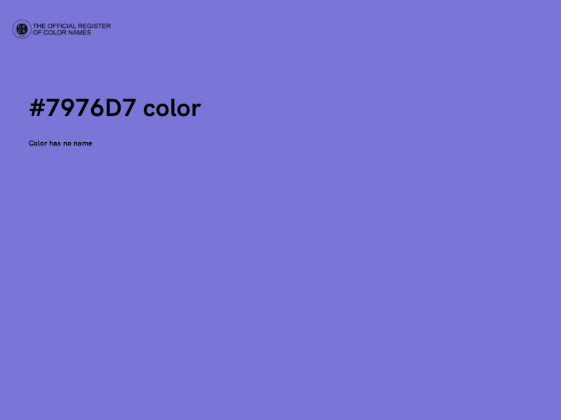 #7976D7 color image